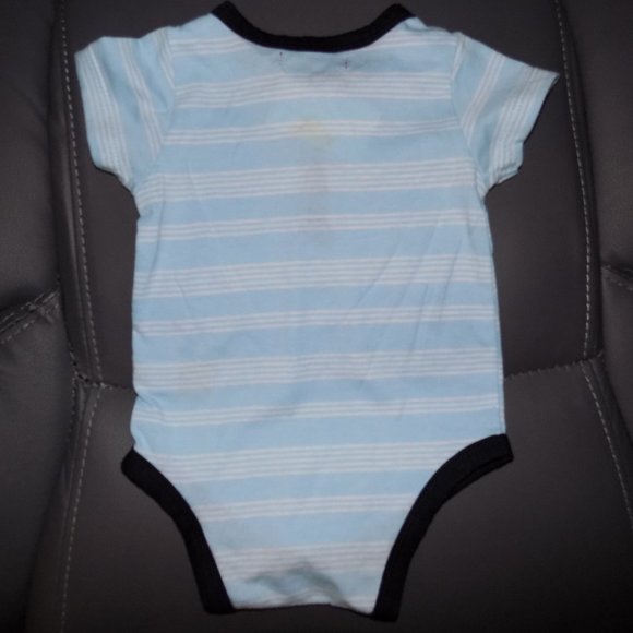 7 For All Mankind Infant Boy One Piece Navy/White - Picture 3 of 3